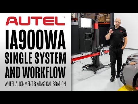 IA900 Single System &amp; Workflow: Wheel Alignment &amp; ADAS Calibration | Autel