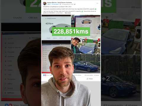 Tesla BATTERY Health after +200,000 kms 🔋 #tesla