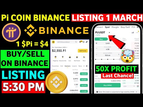 1 Pi = $4 Today Pi Coin BINANCE LISTING 🚨 | Pi Network News Today | Pi coin New Update|Pi Coin Price