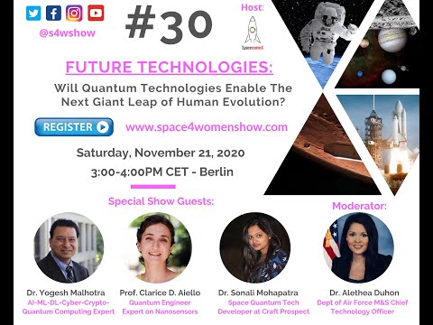 S&#039;#30: Future Technologies: Will Quantum Technologies Enable The Next Giant Leap of Human Evolution❓