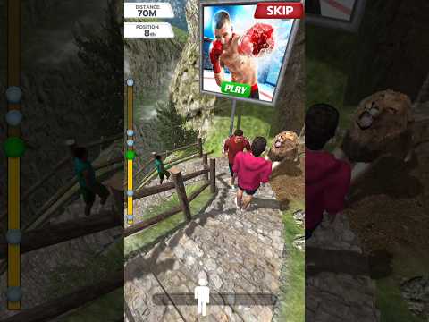 Walk King - Race on Stairs lion attack