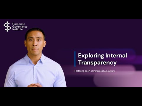 Boosting Corporate Culture: The Power of Internal Transparency | Corporate Governance Institute