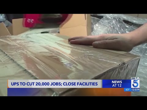 UPS slashing 20,000 jobs, closing facilities