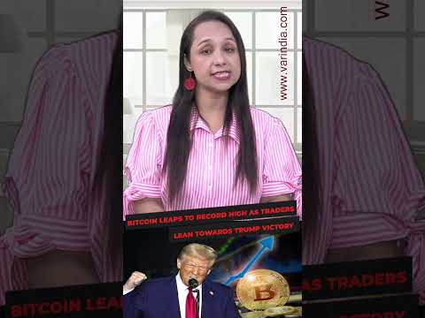 #Bitcoin leaps to record high as traders lean towards Trump victory #shortsvideo