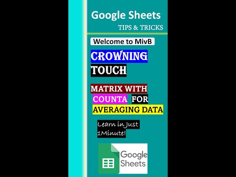 Unlock Your Data&#039;s Full Potential with this Incredible Google Sheets Matrix Hack!