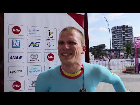 Ewoud Vromant after winning his first medal at the World Championships