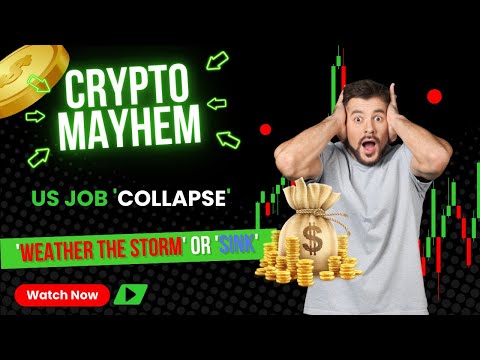 CRYPTO MAYHEM 20 minutes: US Job &#039;COLLAPSE&#039; - Will Bitcoin &#039;WEATHER THE STORM&#039; or &#039;SINK&#039;?