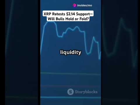 XRP revisits $2.14—will bulls defend or dump it? #XRP #CryptoShorts #SupportTest