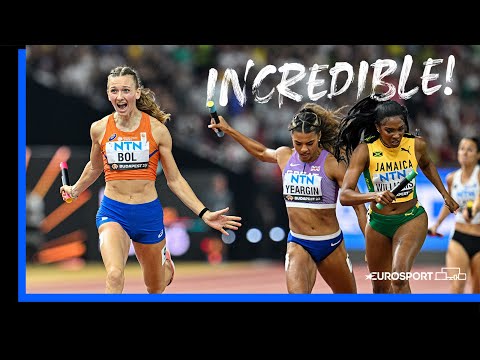 Bol Comes From Nowhere To Win The Women&#039;s 4x400m Relay For The Netherlands! | Eurosport