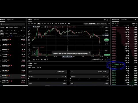 Pi network live trading movement change , Live Chart Pi/USDT on OKX